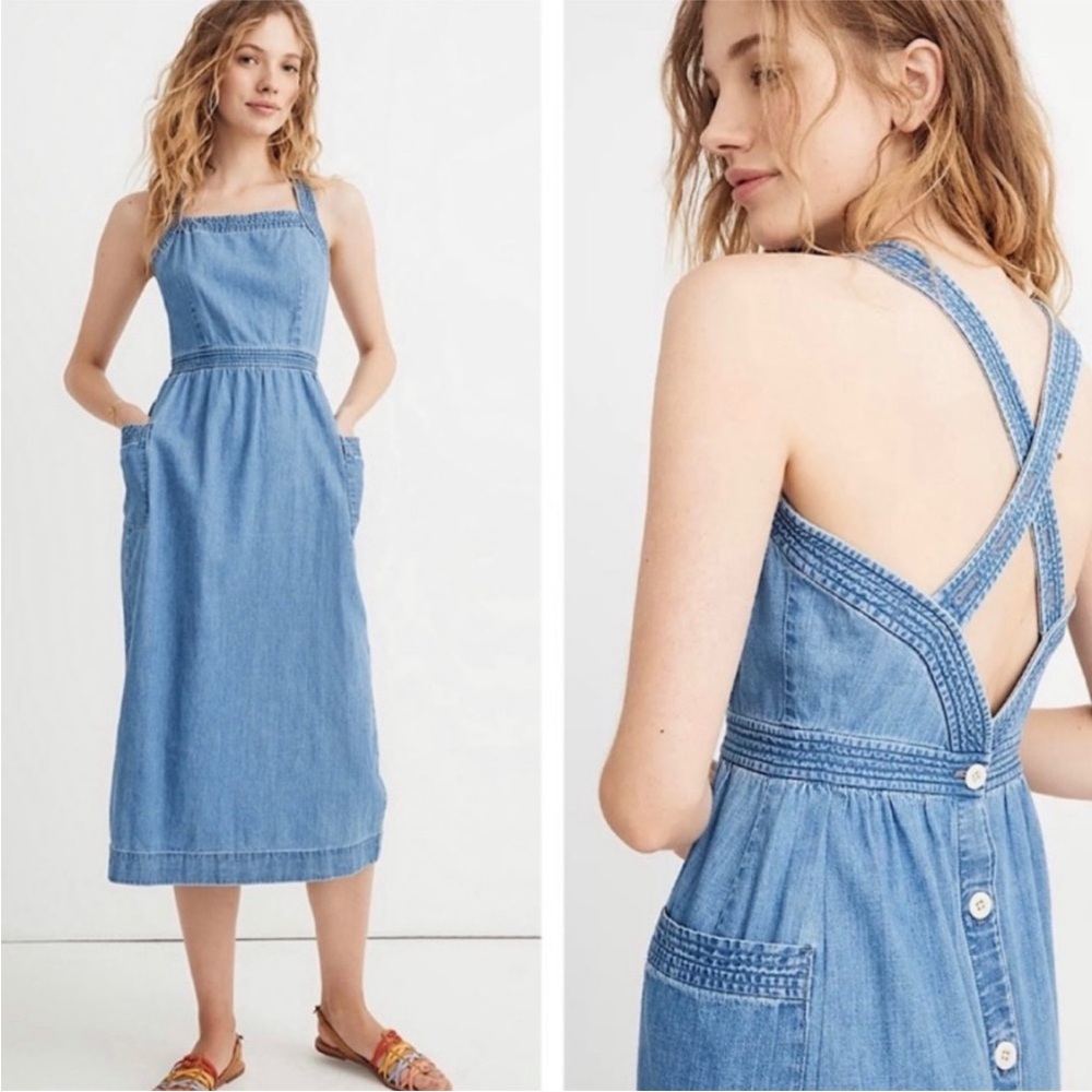 Madewell Denim Apron Style Dress - Women’s size 14
